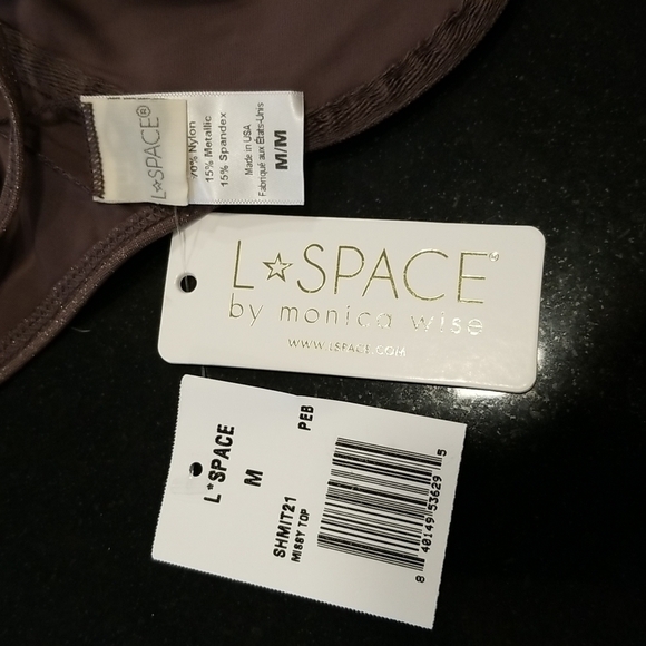 💕L*SPACE Shimmer Missy Bikini Top (Medium) + Shimmer Camacho Bikini Bottom (XL) - Picture 14 of 16